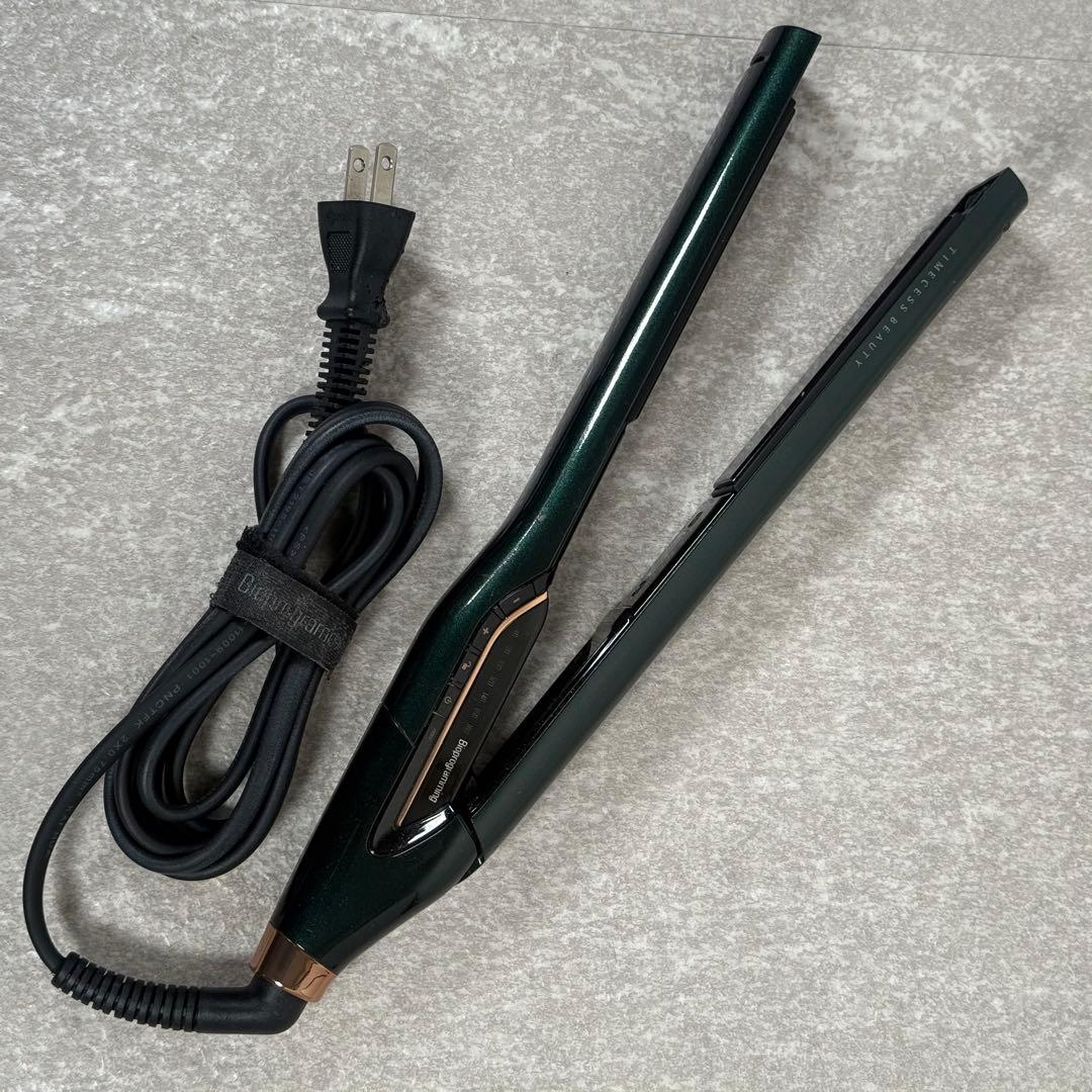 【即配送】動作保証 ヘアビューロン7DPlus ストレートヘアアイロン グリーン