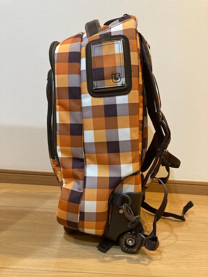 BURTON ローラーパックSS チェック柄 3wayキャリーバッグ　中古品