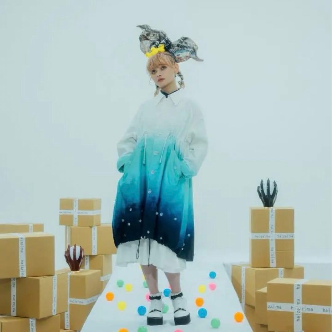 美品✴︎hazama/ハザマ 見えないものを見ようとして見上げた夜空のモッズコート