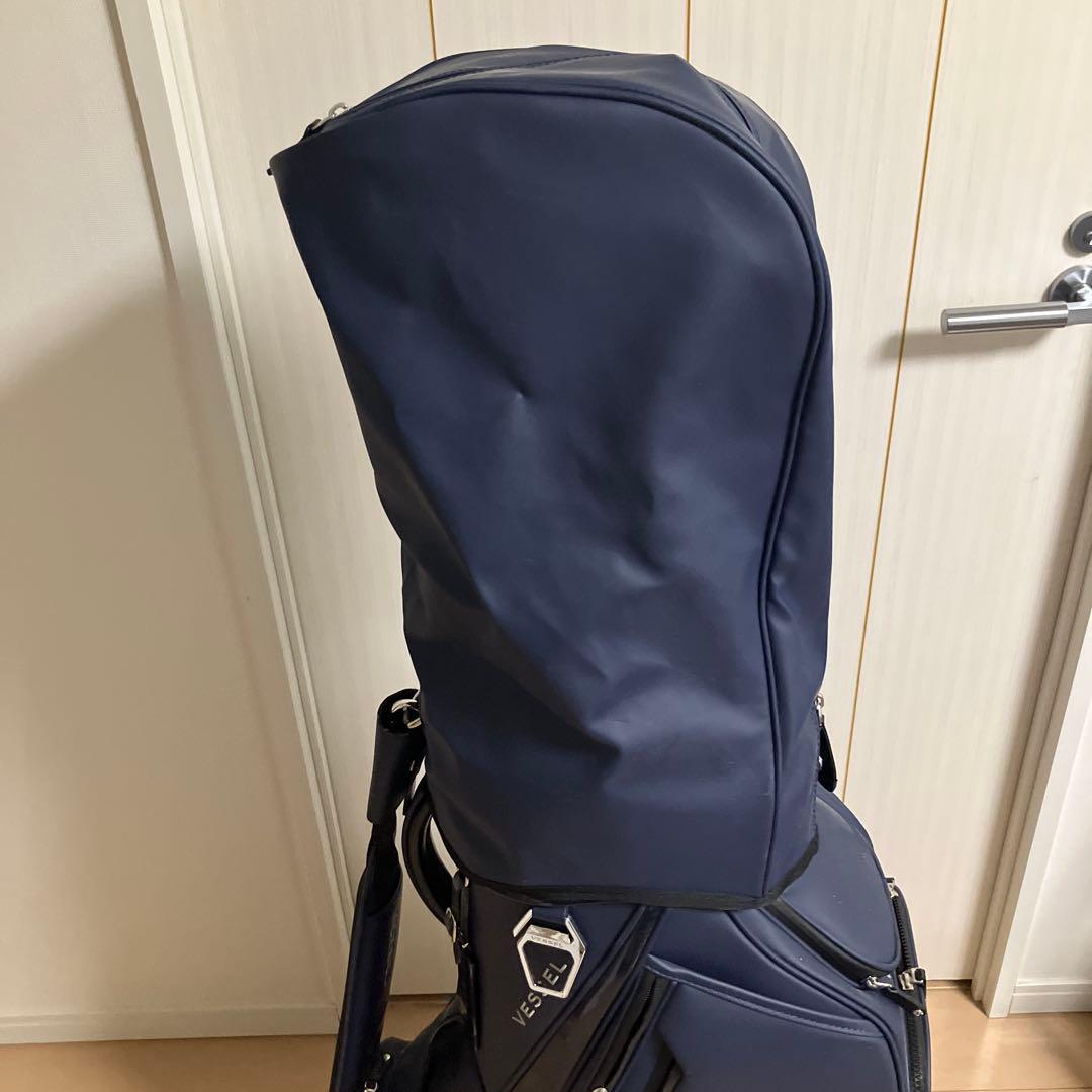 ネイビー キャディバッグ 収納ポケット付き