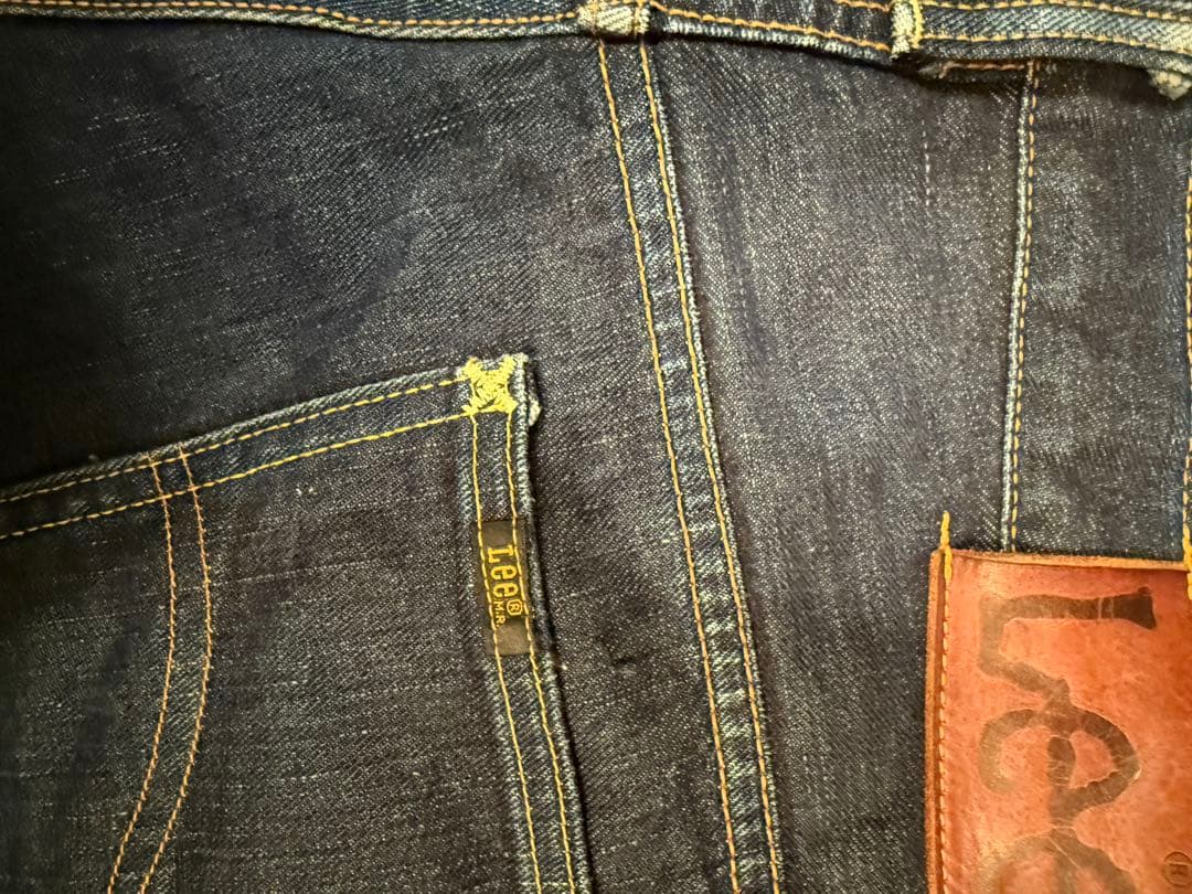 LEE ストレートデニム　インディゴ　XL サイド黒タグ