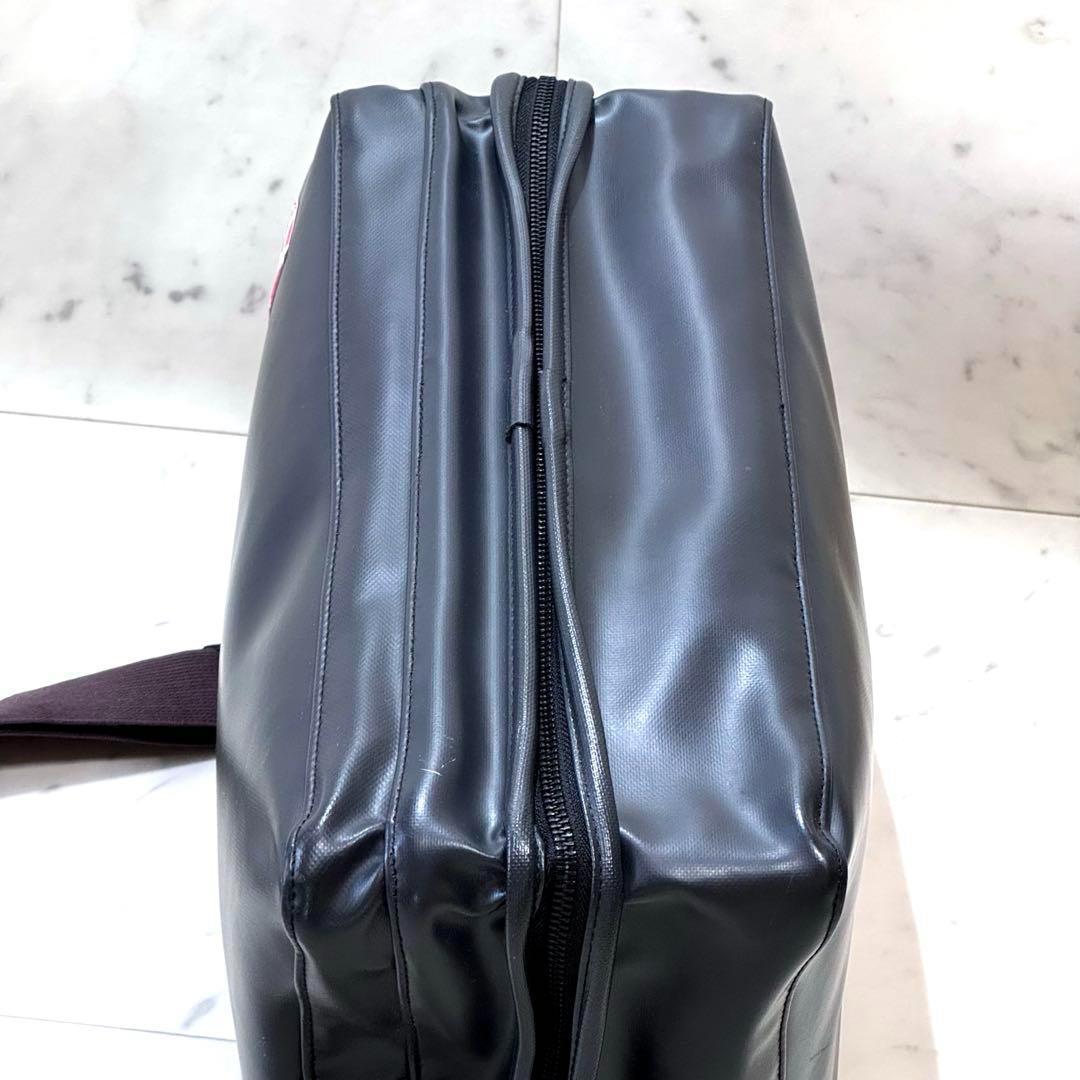 【良品】ラゲッジレーベル ライナー ショルダーバッグ ブラック 赤バッテン