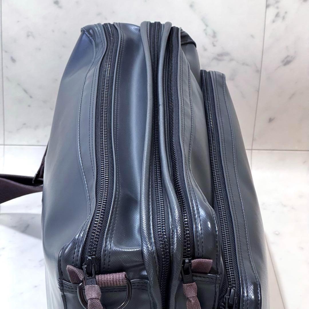 【良品】ラゲッジレーベル ライナー ショルダーバッグ ブラック 赤バッテン