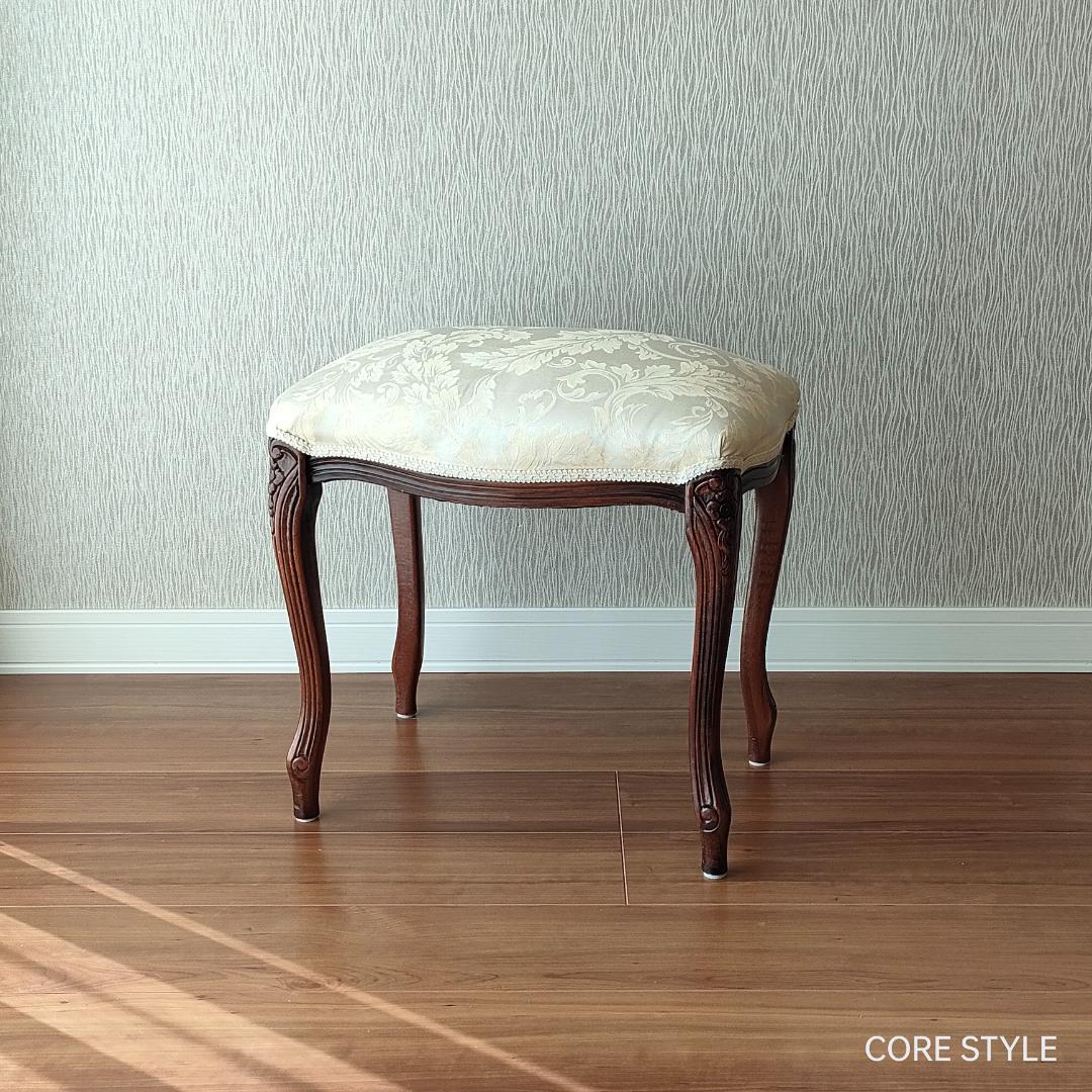 アンティーク スツール オットマン　イタリア 猫脚 　S2