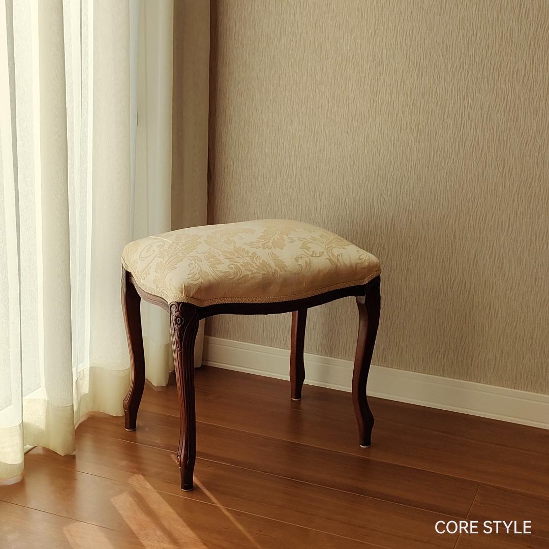 アンティーク スツール オットマン　イタリア 猫脚 　S2