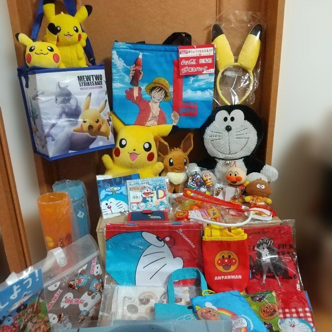 ピカチュウ アンパンマン ドラえもん ワンピース 仮面ライダー まとめ売り52点