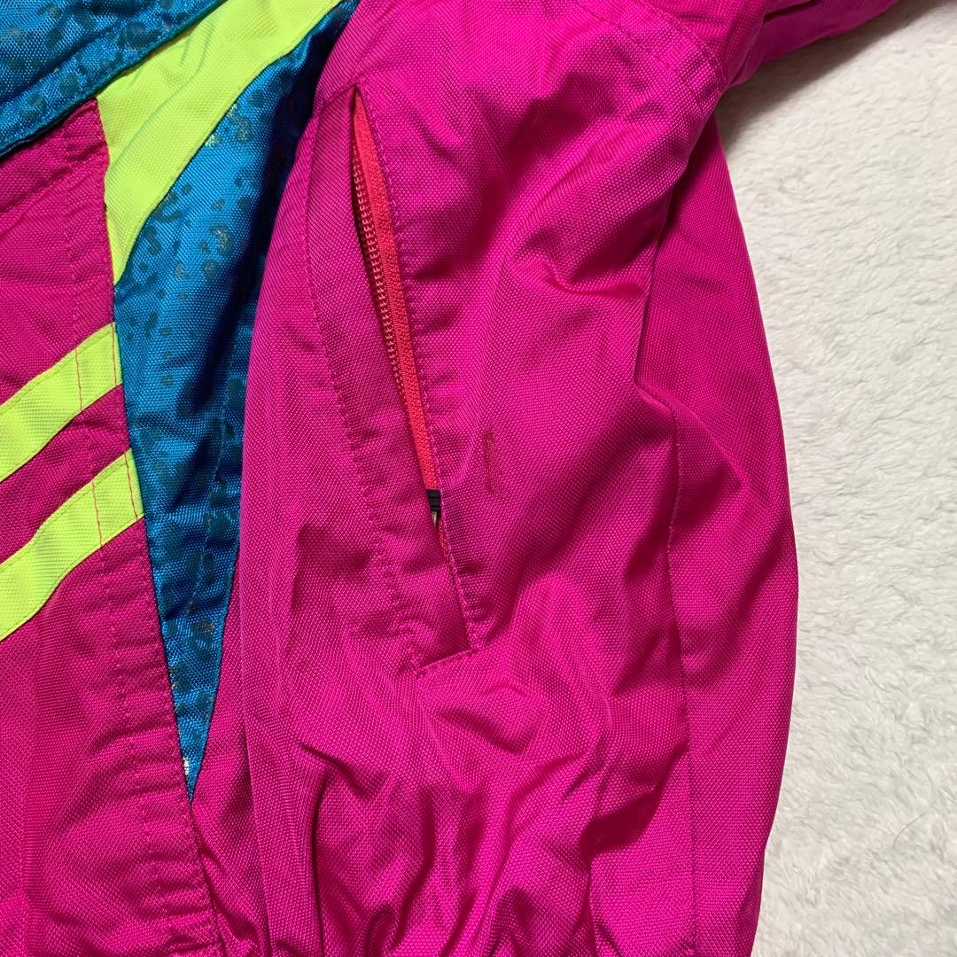 90's アシックス asics スキージャケット　ゲレンデ　派手ピンク