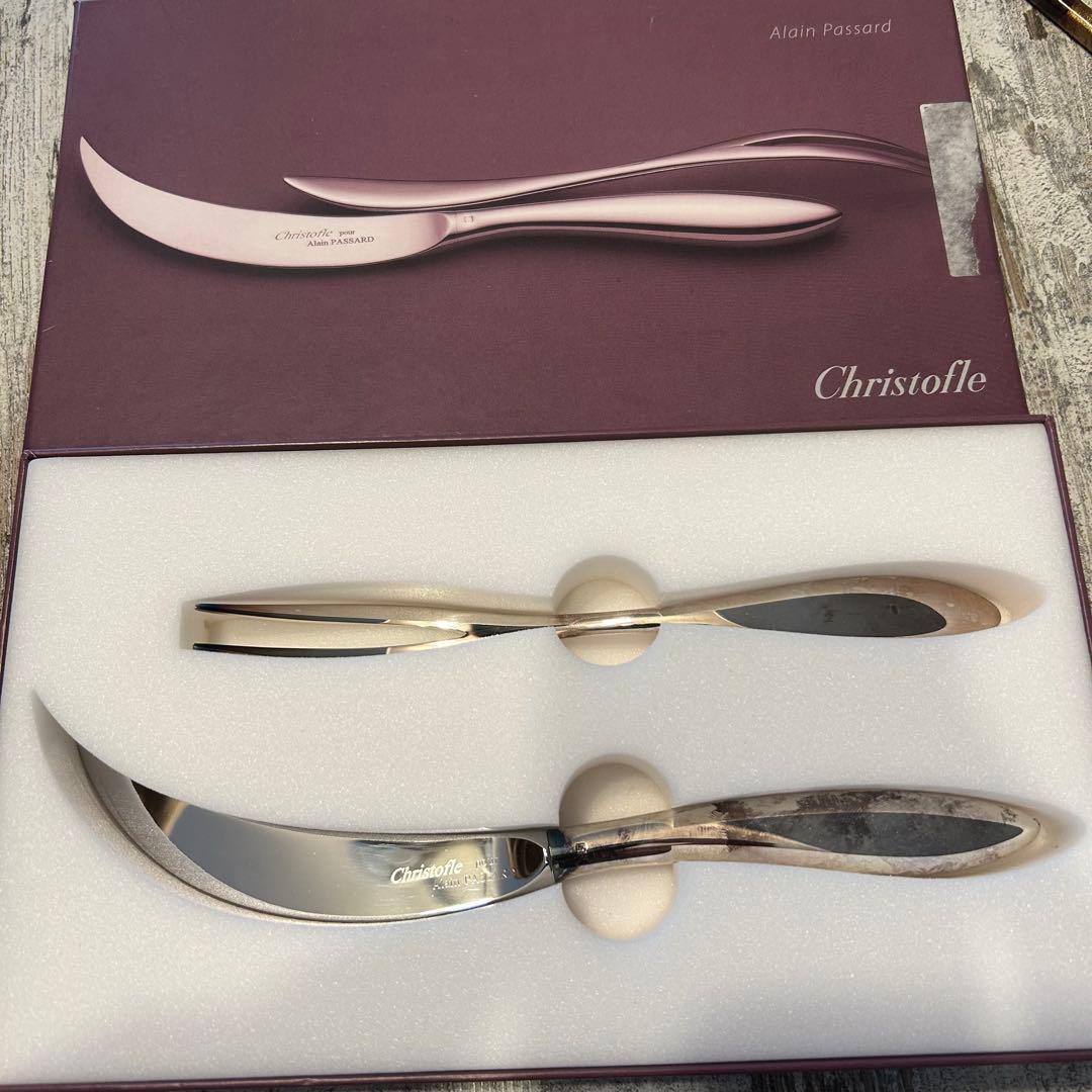 【未使用】クリストフル アランパッサー ステーキナイフ&フォークセット