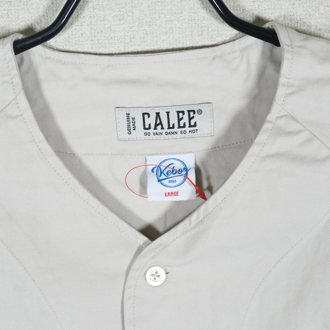 CALEE KEBOZ ケボズ  BASEBALL SHIRT L WHITE