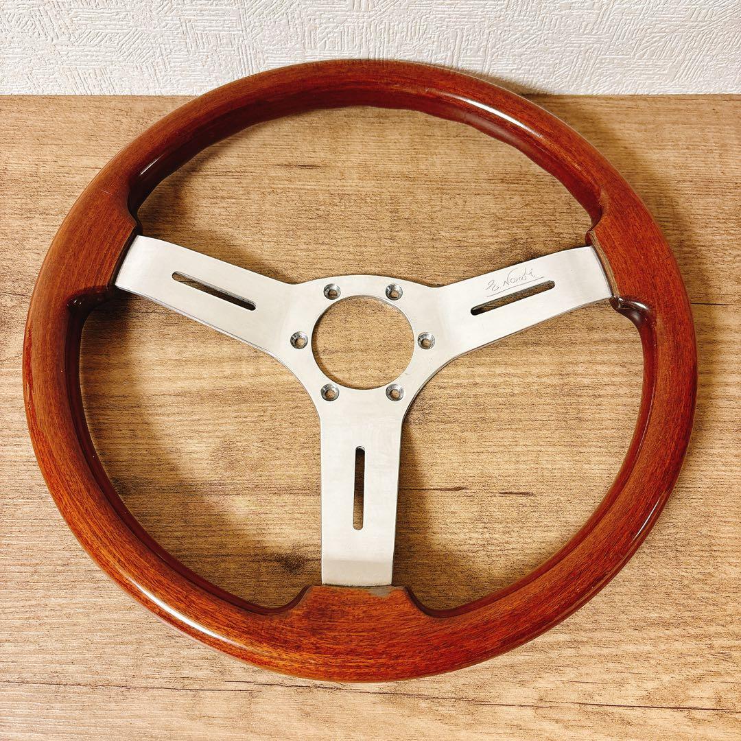 正規品　当時物　NARDI ナルディ　ウッドハンドル　ウッドステアリング