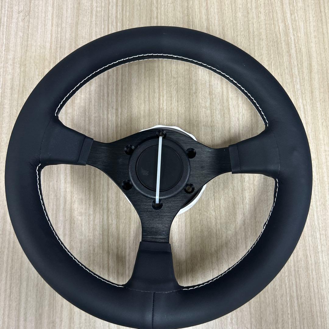 28パイ ブラック ステアリングホイール 本体