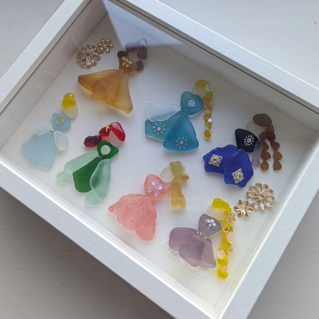 専用出品！ドレスアップ　シーグラスアート