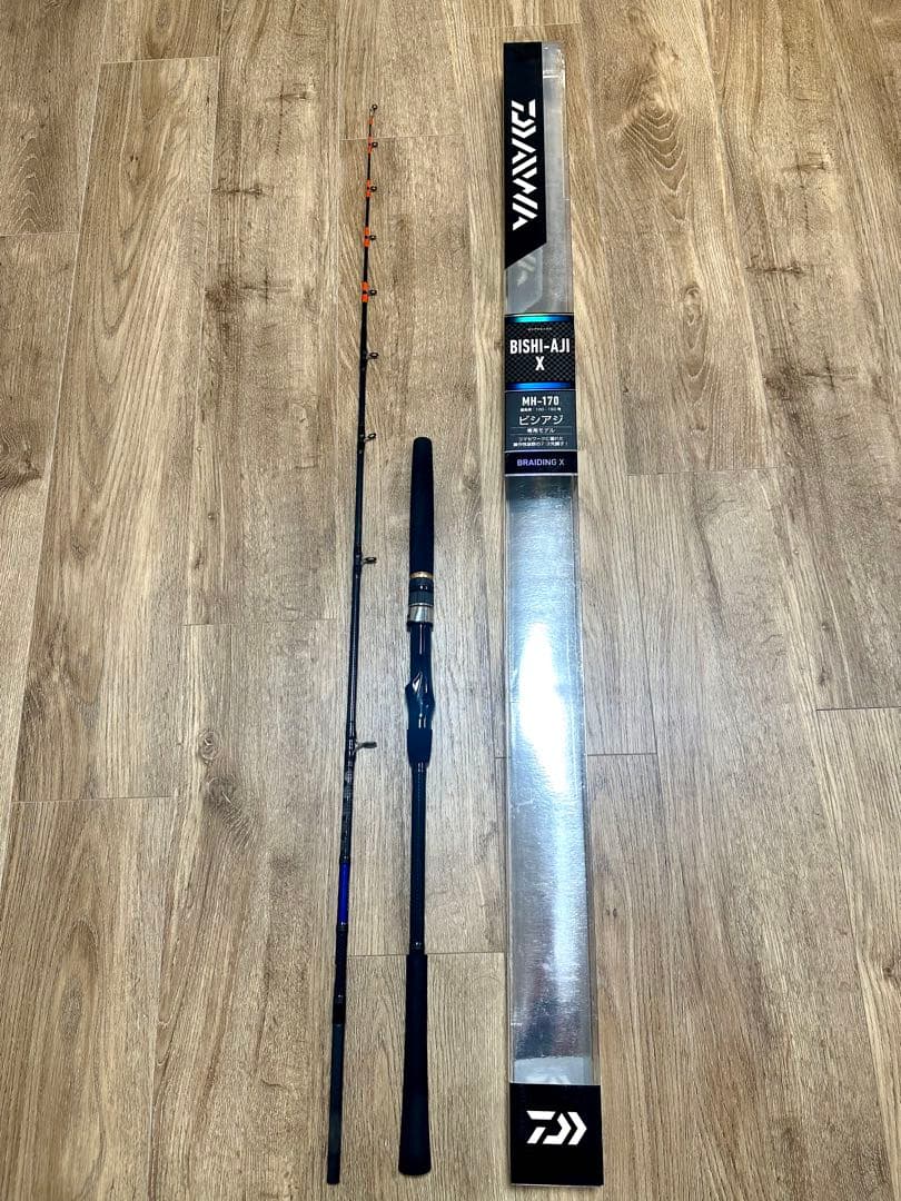 【美品・ケース付き】ダイワ ビシアジX MH-170 船竿 1.7m