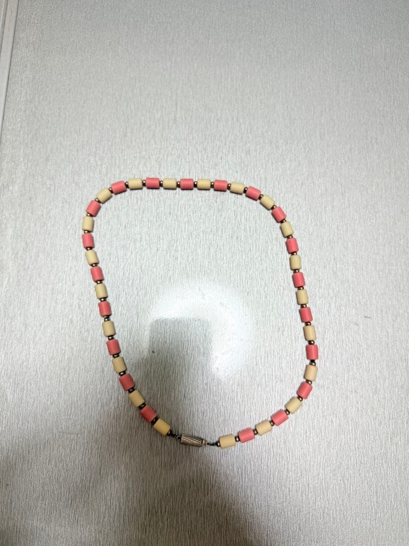 クリオ インパルス ネックレス ピンク ホワイト 約45cm