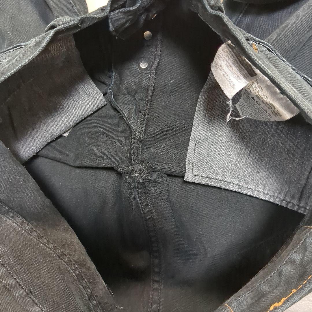 ✨後染めブラック！w33✨ EURO LEVI'S 501 ユーロリーバイス
