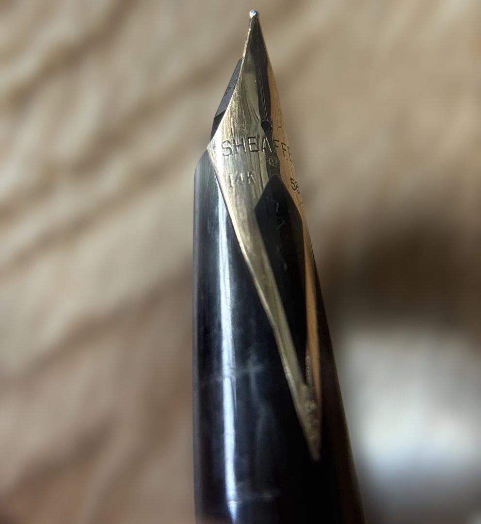 SHEAFFER シェーファー シルバー万年筆 ゴールド14K585 3本セット