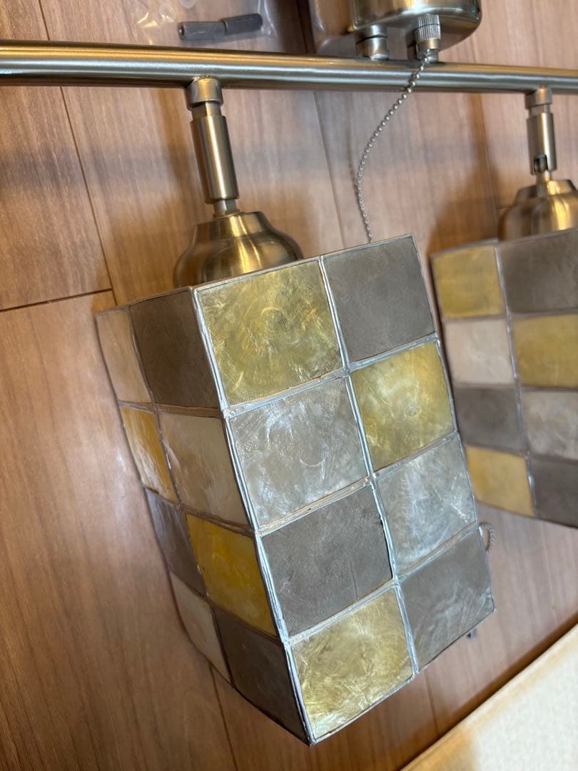 シーリングスポットライト　4灯　カピス貝シェード