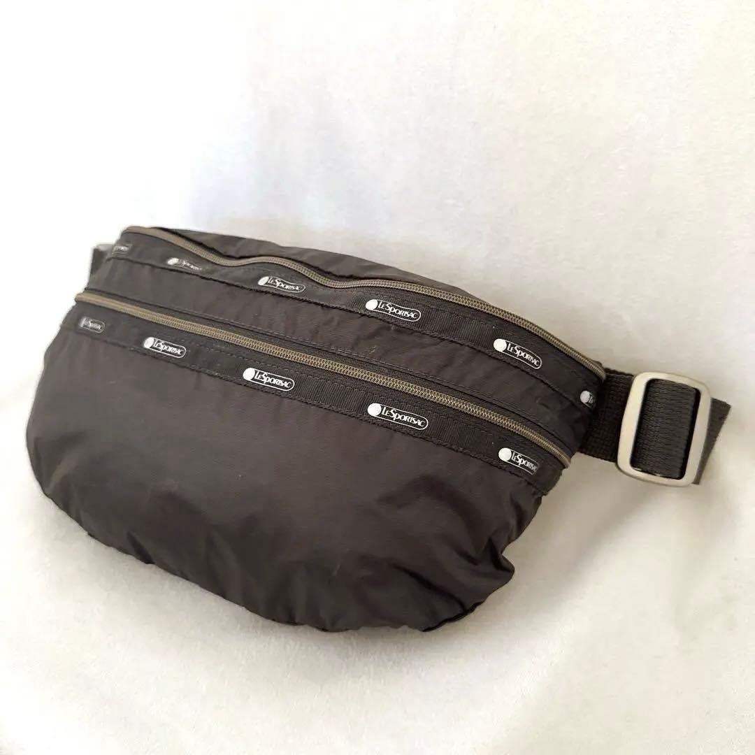 人気色 レスポートサック エッシェンシャル 軽量 ボディバッグ 無地 グレー 銀