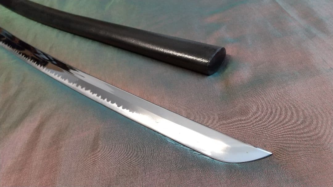 【鶴姫一文字風】模造刀 尖り互の目刃 刀剣 喰出し鍔 模擬刀 上杉謙信