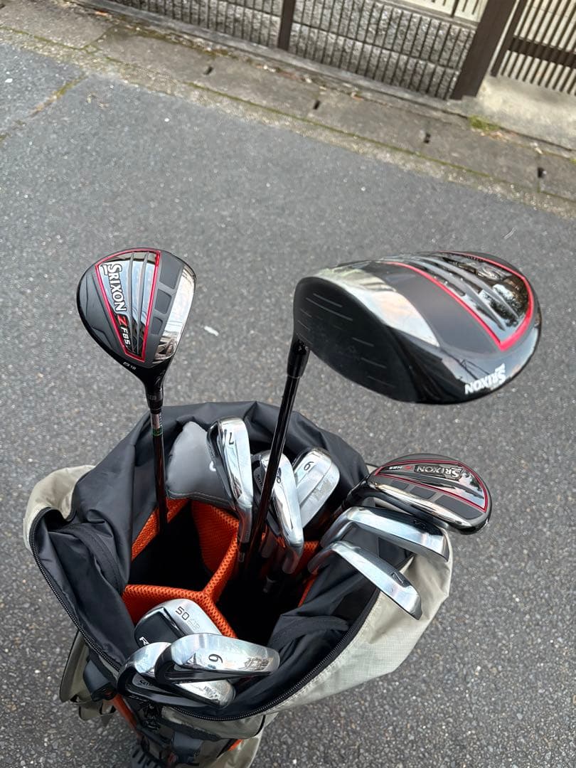 Srixon スタンドゴルフバッグ グレー/オレンジ　セット