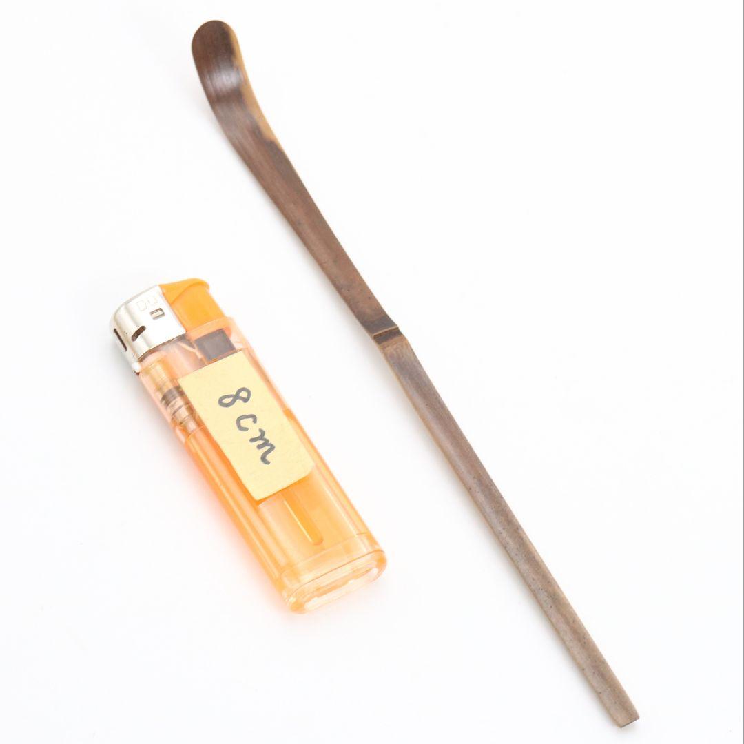 海野宗泰作 茶杓 庵の友 大徳寺 高桐院 松長剛山書付 茶道具　C1010