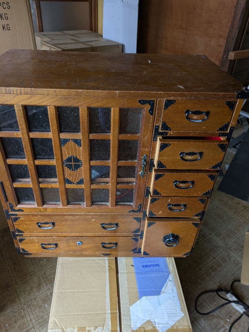 最終金額代箪笥　民藝箪笥　和箪笥　古家具　小箪笥　小棚　小引き出し鍵無し