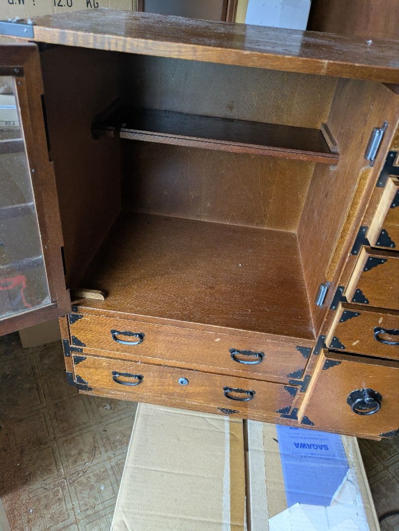 最終金額代箪笥　民藝箪笥　和箪笥　古家具　小箪笥　小棚　小引き出し鍵無し