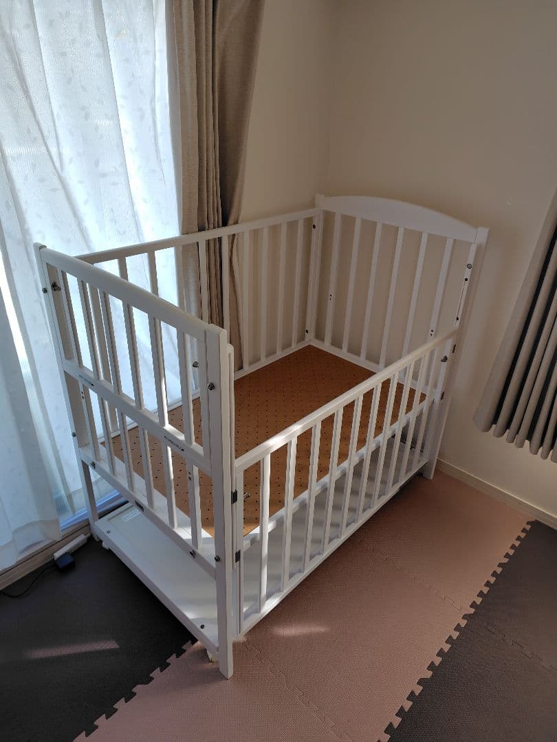 Katoji ハイタイプツーオープンベビーベッド　レギュラーサイズ