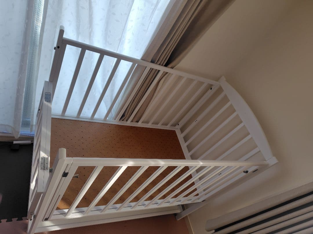 Katoji ハイタイプツーオープンベビーベッド　レギュラーサイズ