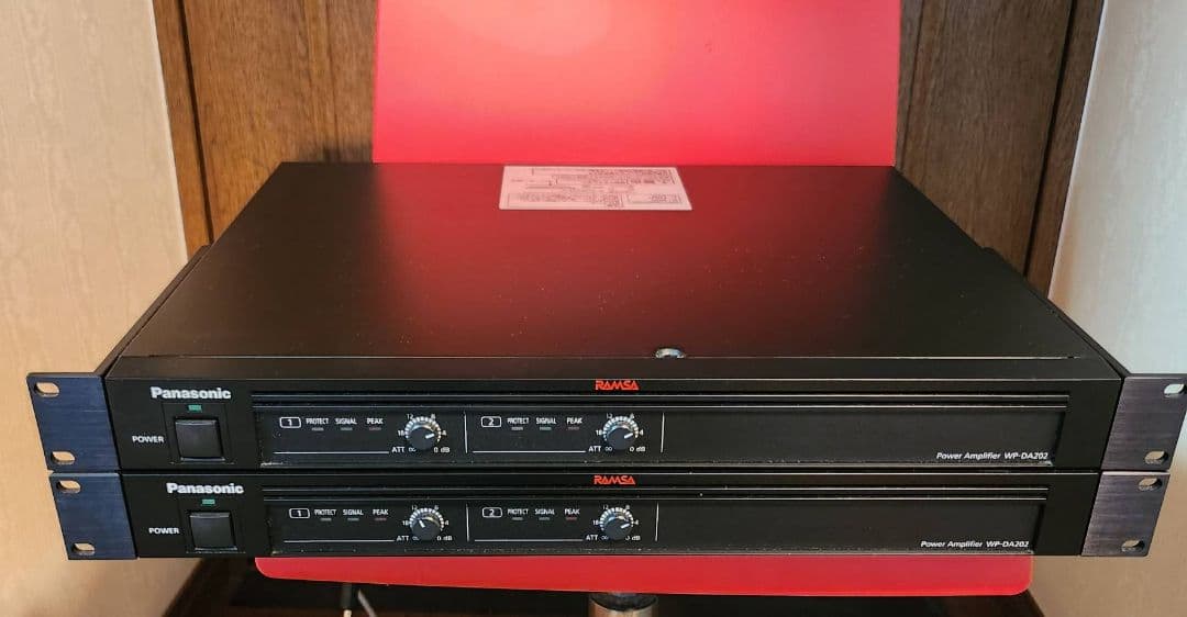 Panasonic　パワーアンプ　RAMSA　WP-DA202　2台セット