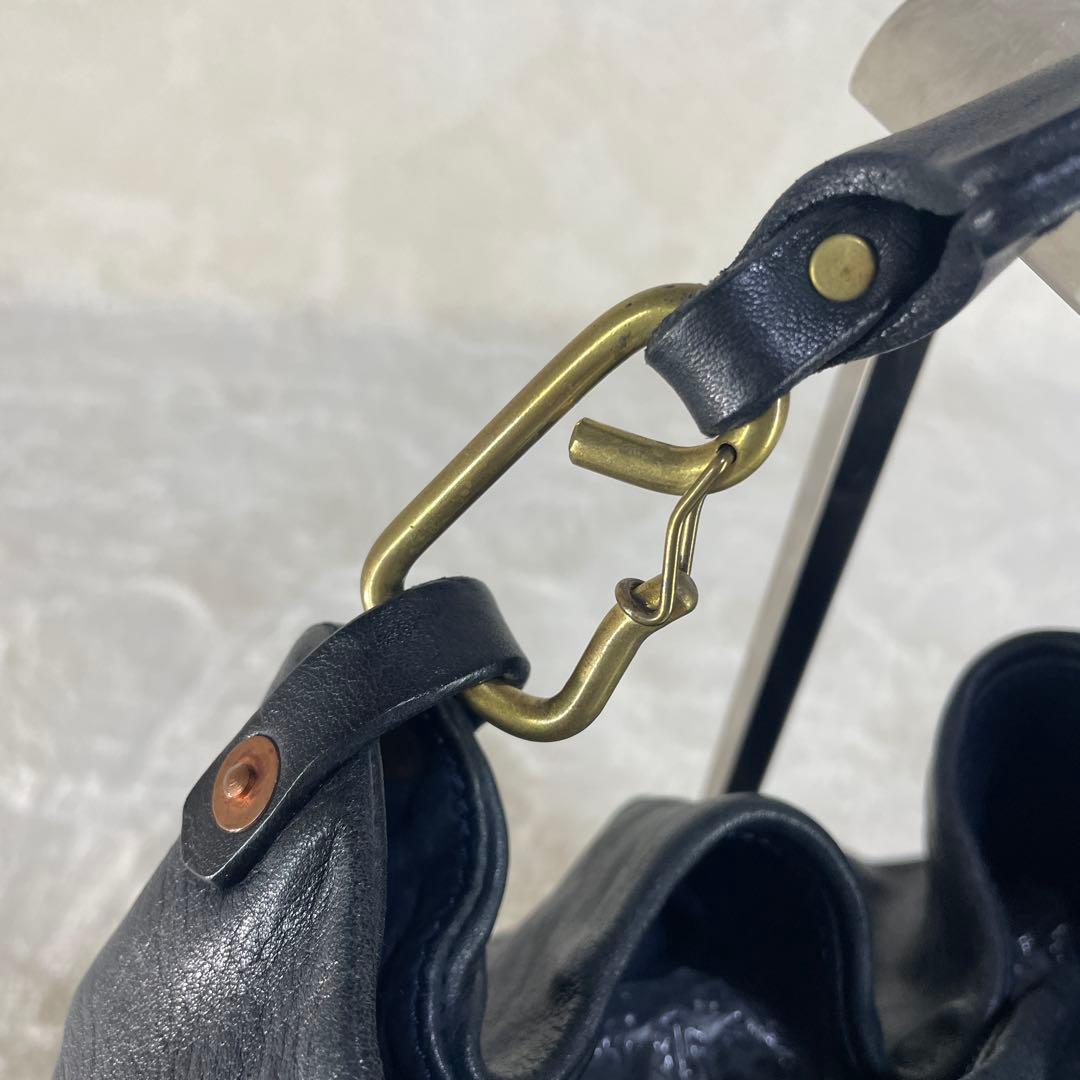 【美品】 MARVELETS マーベレッツ レザー ハンドバッグ ブラック