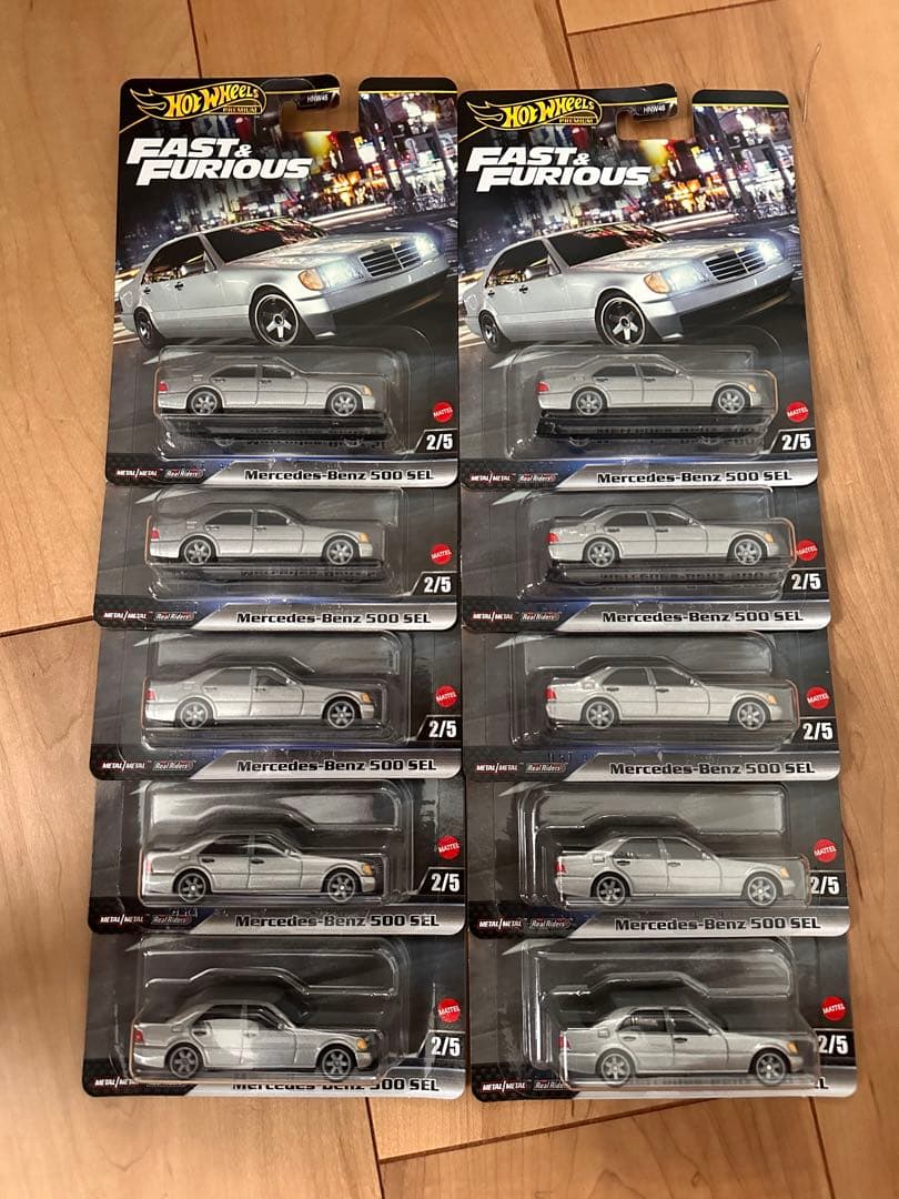 10台セット！ホットウィール ワイルドスピード メルセデスベンツ 500SEL