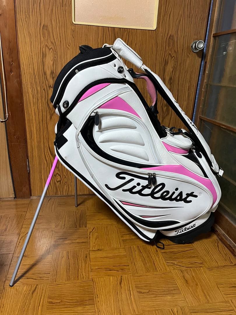 Titleist キャディバッグ ホワイト・ピンク
