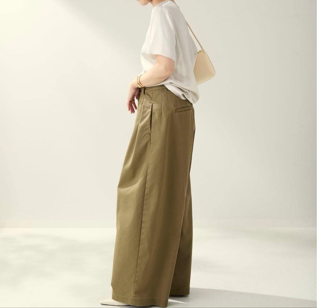 plage R’IAM リアムスーパーワイドチノパンツ34