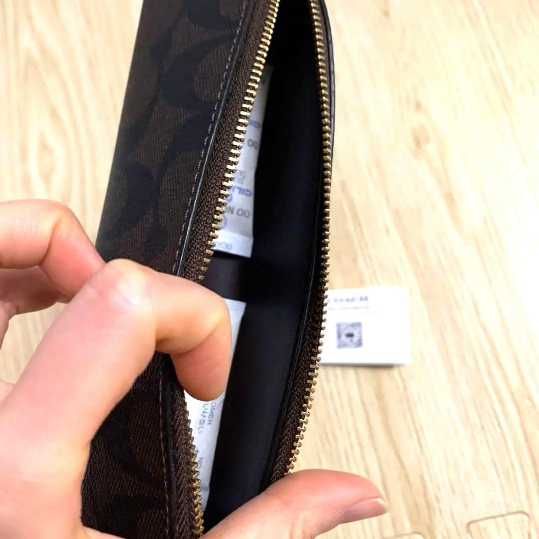 ダークブラウン レザー ペンケース COACH コーチペンケース