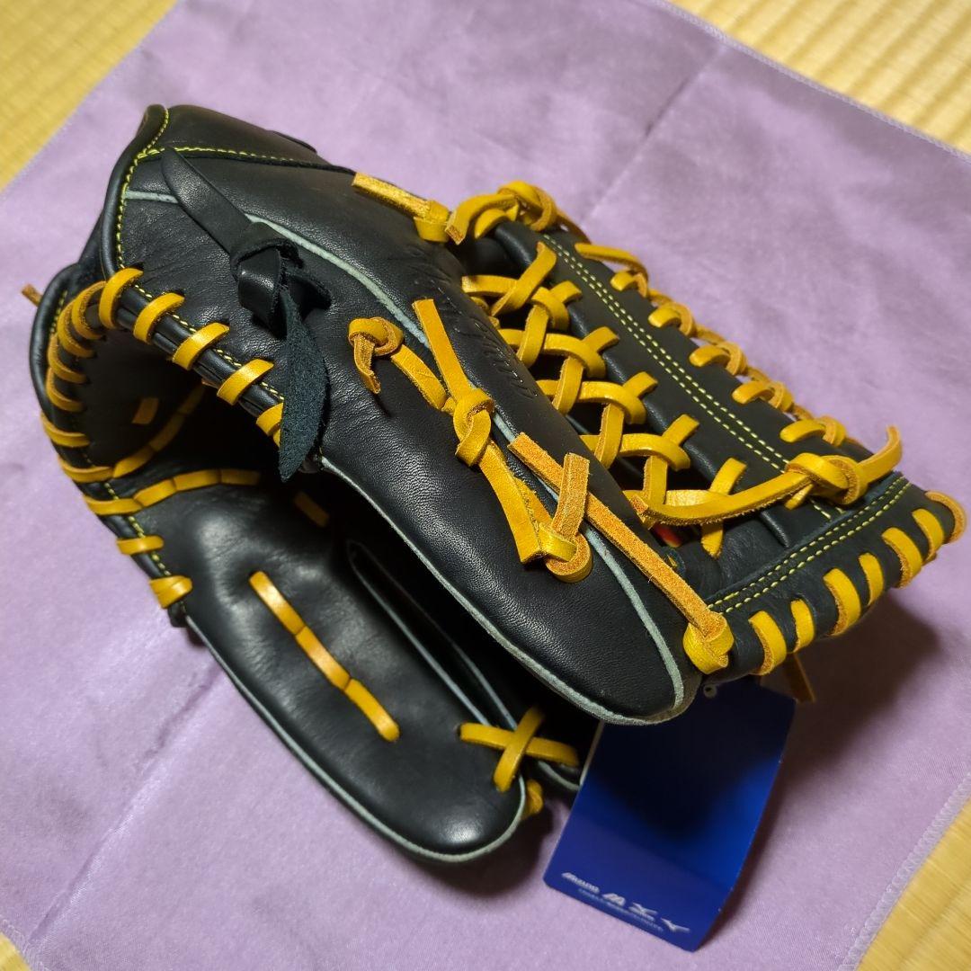 さらに⭐️値下げ⭐️軟式用レザーグローブ 黒とオレンジ　新品未使用