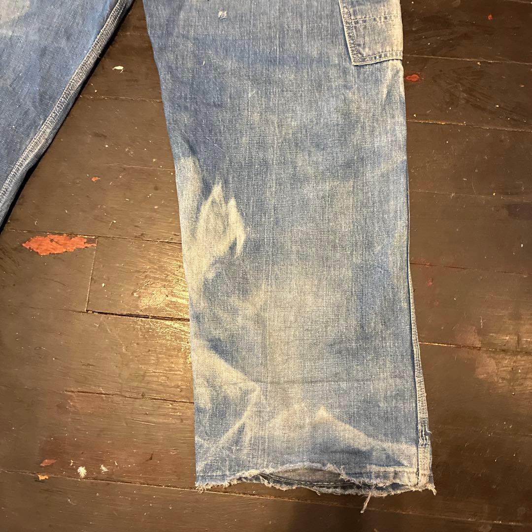 [圧倒的雰囲気！]70s Lee ビンテージ　オーバーオール ボロの美学。炭鉱系