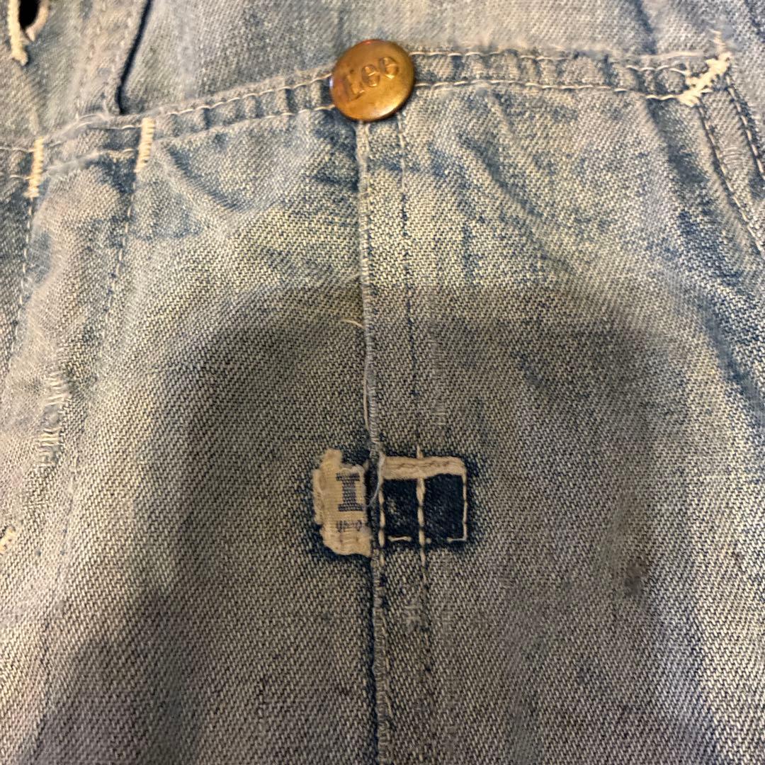 [圧倒的雰囲気！]70s Lee ビンテージ　オーバーオール ボロの美学。炭鉱系