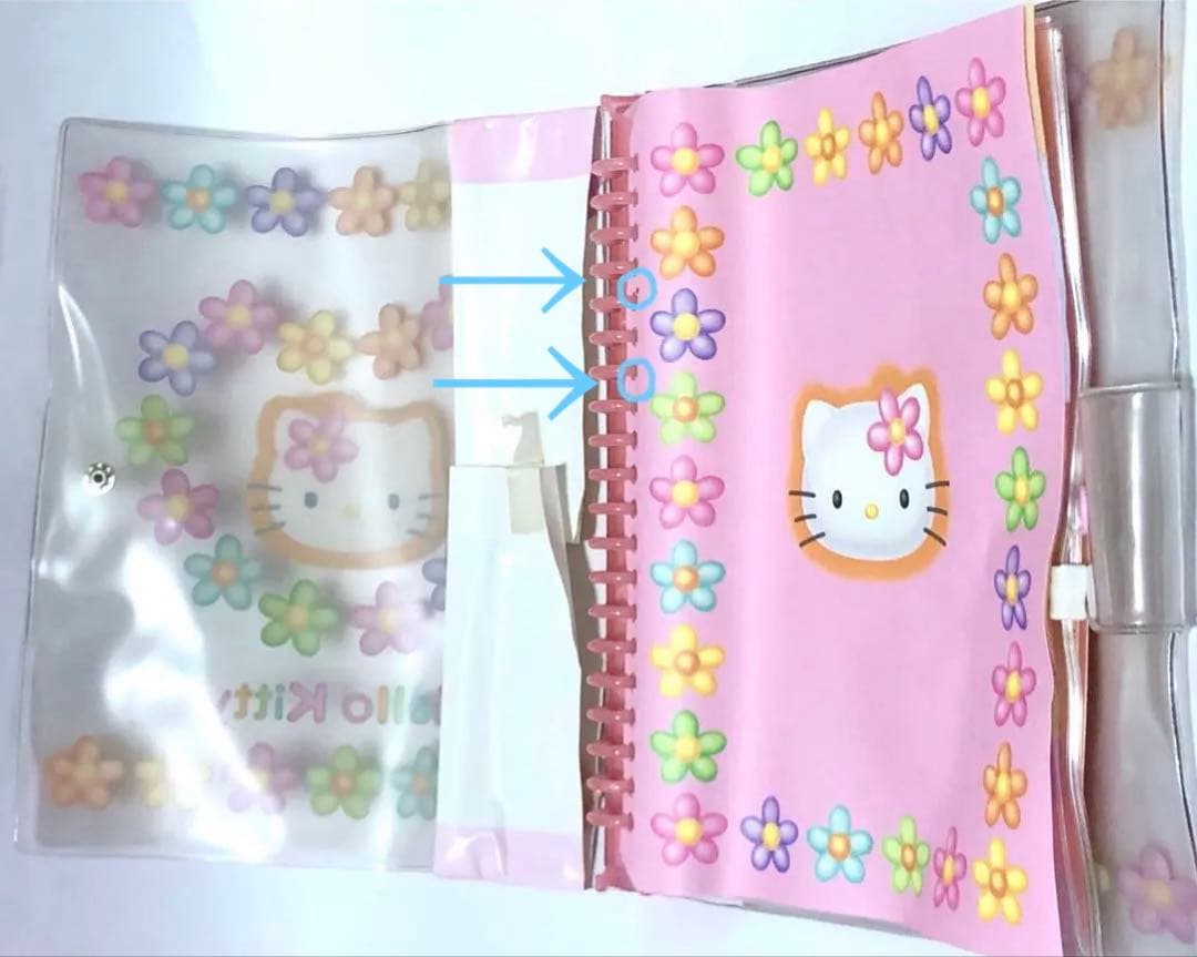 サンリオ　ハローキティ　レトロ　レア　希少　♡キティちゃん♡　ファイル　カオハナ