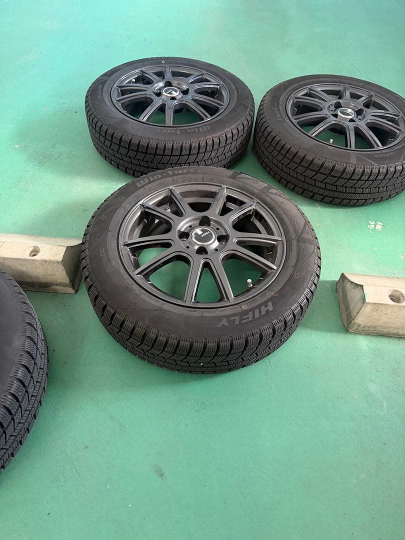 スタッドレスタイヤ+ホイール4本セットEMBELY HIFLY