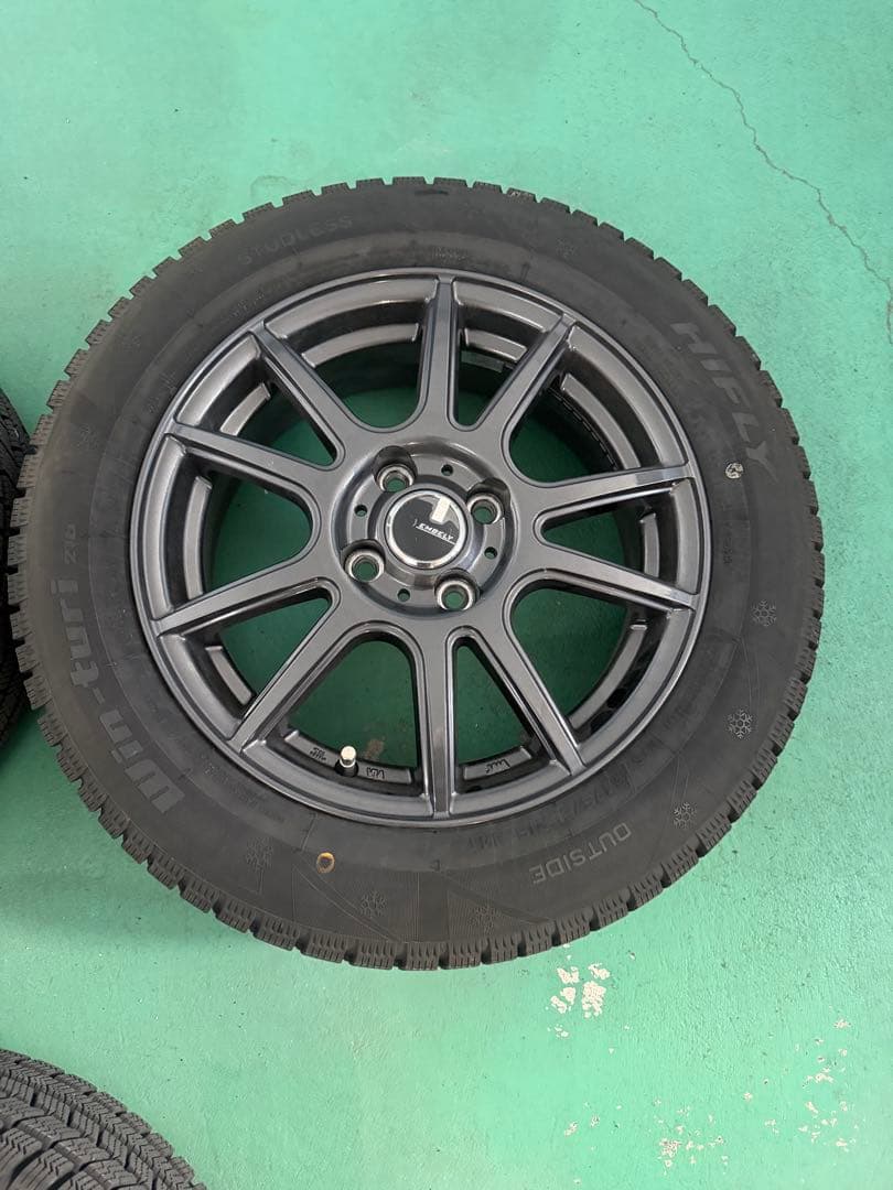 スタッドレスタイヤ+ホイール4本セットEMBELY HIFLY