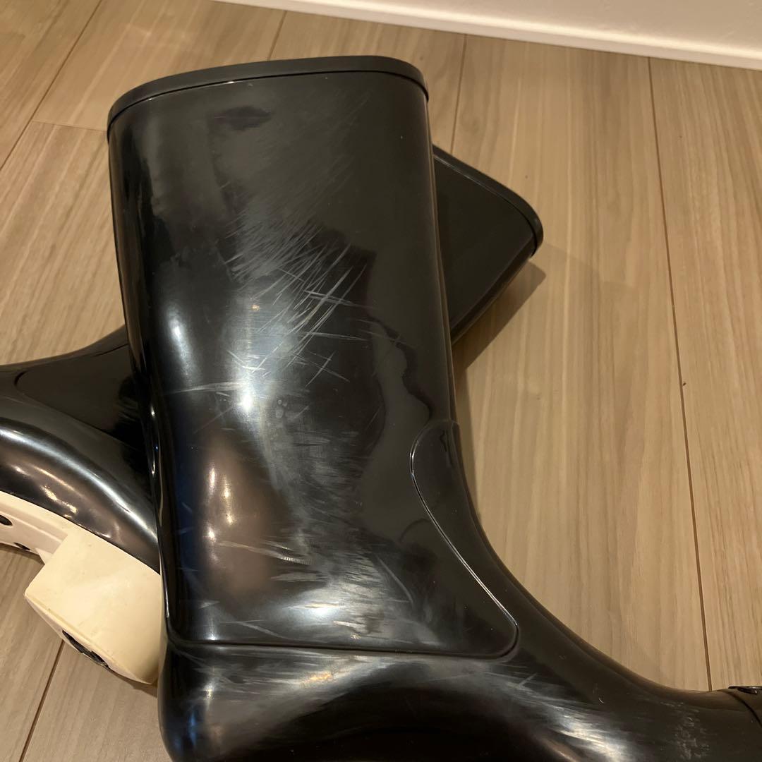 CHANEL カメリア　レインブーツ　長靴　サイズ39