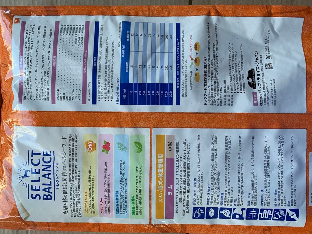 セレクトバランス スリム　体重管理用 ラム　小粒　7kg