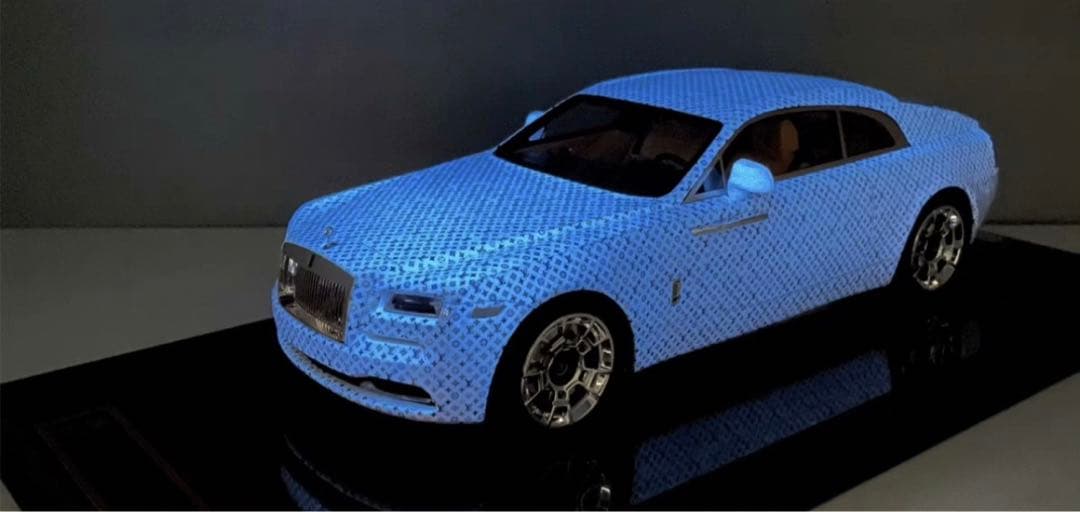 ルイ・ヴィトン特注　1/18ミニカー　ロールスロイス ウランス