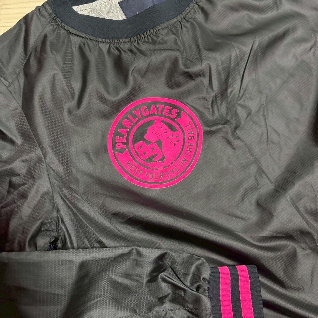 パーリーゲイツ　ツインスニード 　2枚セット モックネック　黒　ネイビーピンク