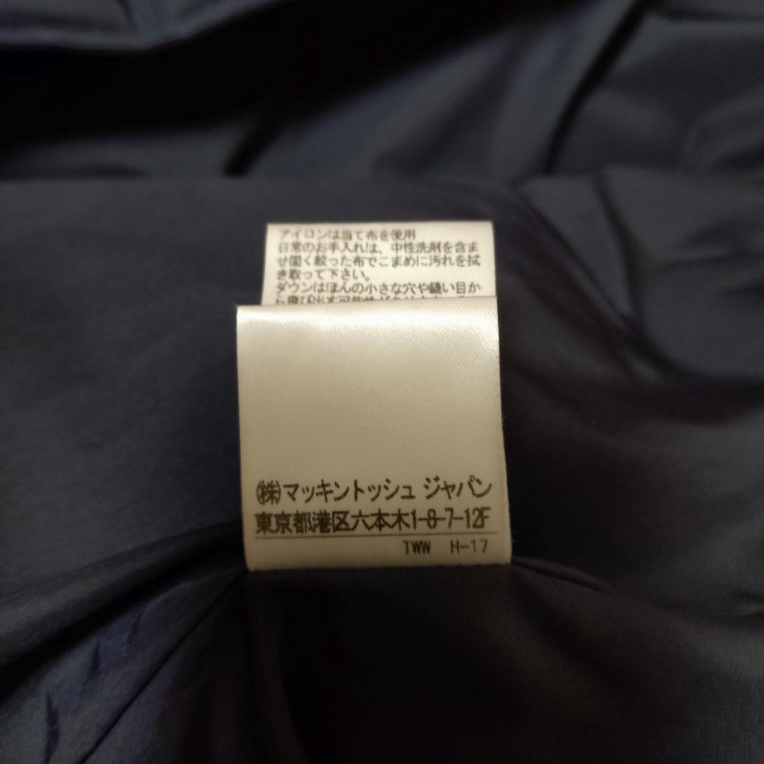 【トラディショナルWEATHERWEAR】ネイビー フード付ダウン 38/L相当