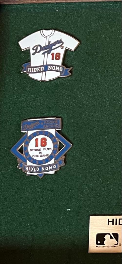 限定品　元大リーガー野茂英雄投手ピンバッジセット　1859/10000