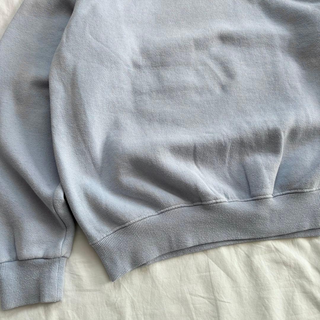 希少 大人気！ ヴィンテージ ミッキー 白足 スウェット 水色 Disney