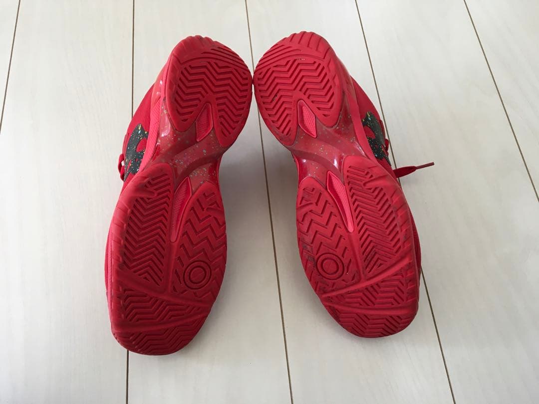 プリンスHYDROGEN テニスシューズ レッド スカルデザイン