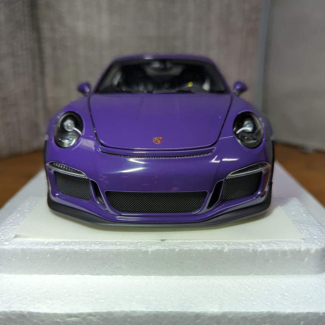 オートアート　1/18 ポルシェGT３RS 絶版品　パープル